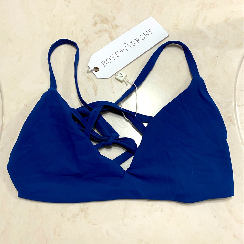 NWT- Small Boys + Arrows Bikini Top